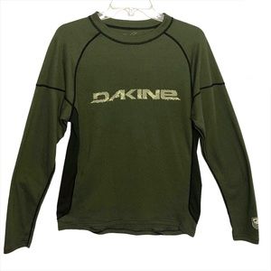 Dakine long sleeve biking jersey peat olive green breathable moisture wicking M